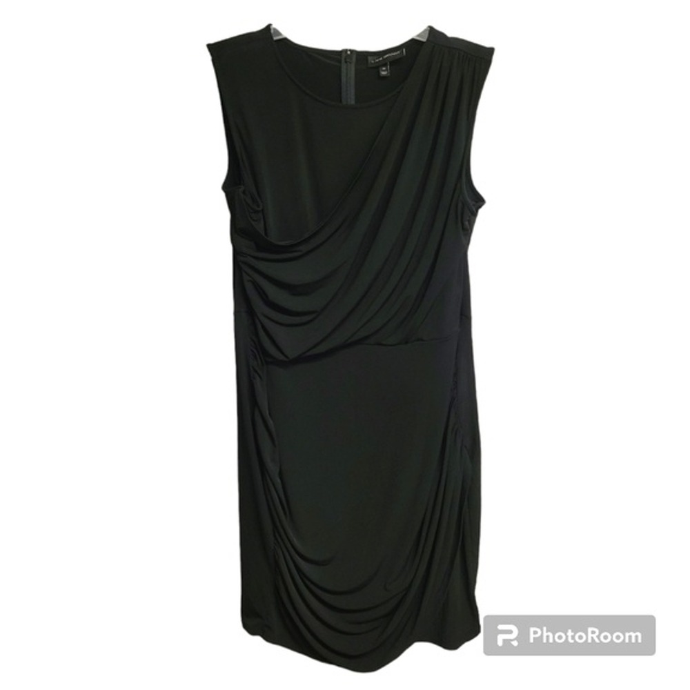 Lane Bryant Side Ruched Sleeveless Wrap Smooth Lined Little Black Dress‎ Size 26